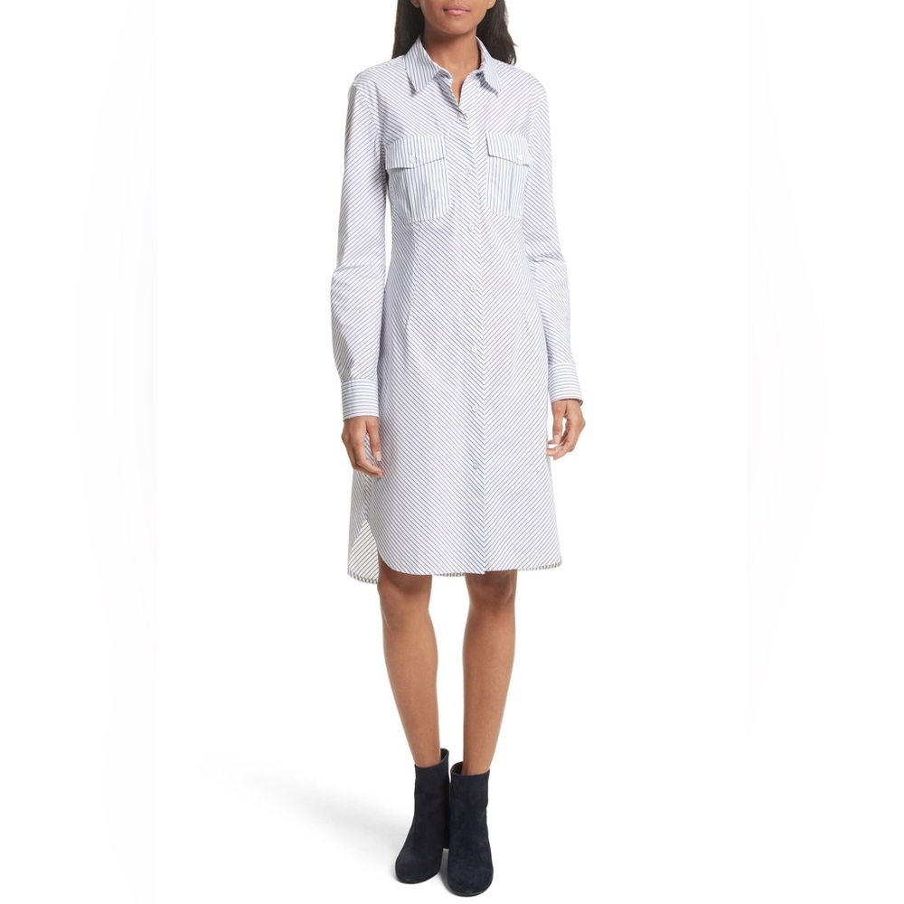 Rag & Bone Albion Striped Button Down Poplin Shirt Dress Size S